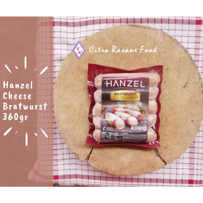 

Hanzel Cheese Bratwurst / Sosis Sapi Keju Mozarella Premium 360gr