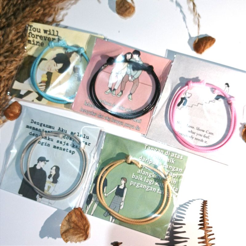 GELANG TALI POLOS BEWARNA (TALI KOREA), •BEPINK OFFICIAL•