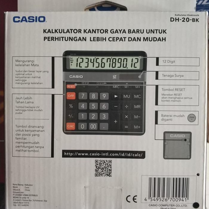 

PROMO! Kalkulator CASIO DH-20-BK (12 Digit) 100% ORIGINAL GUARANTEED |Kalkulator