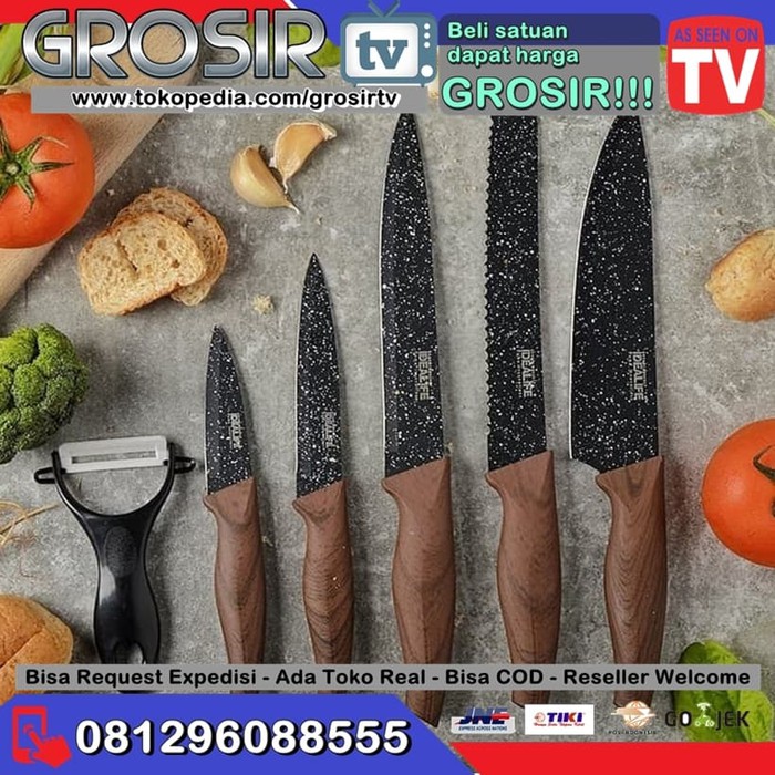 KITCHEN Idealife IL161 Pisau Dapur Set Kitchen Knife Set Pisau Dapur
