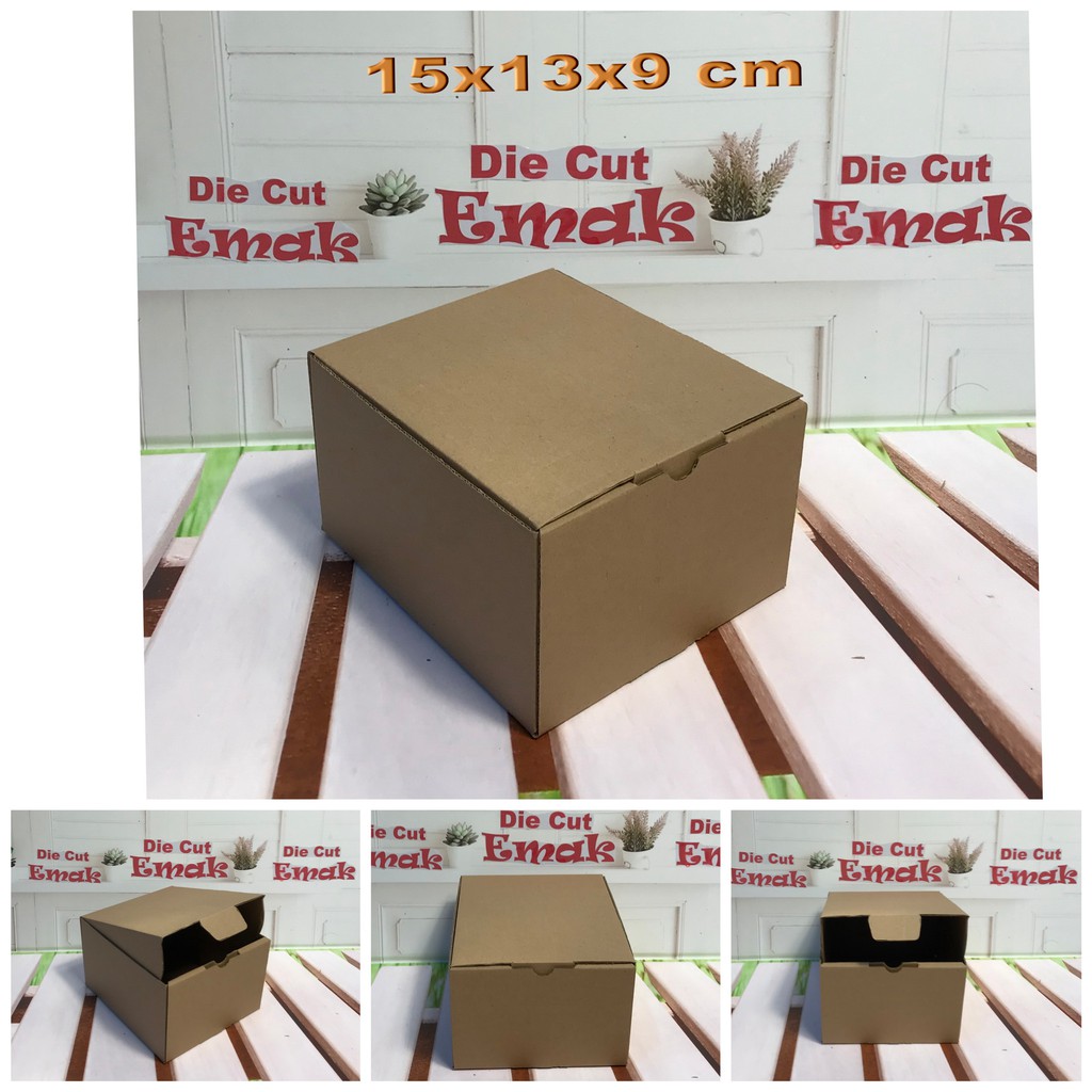 

kardus uk.15x13x9 cm kotak box karton Die Cut