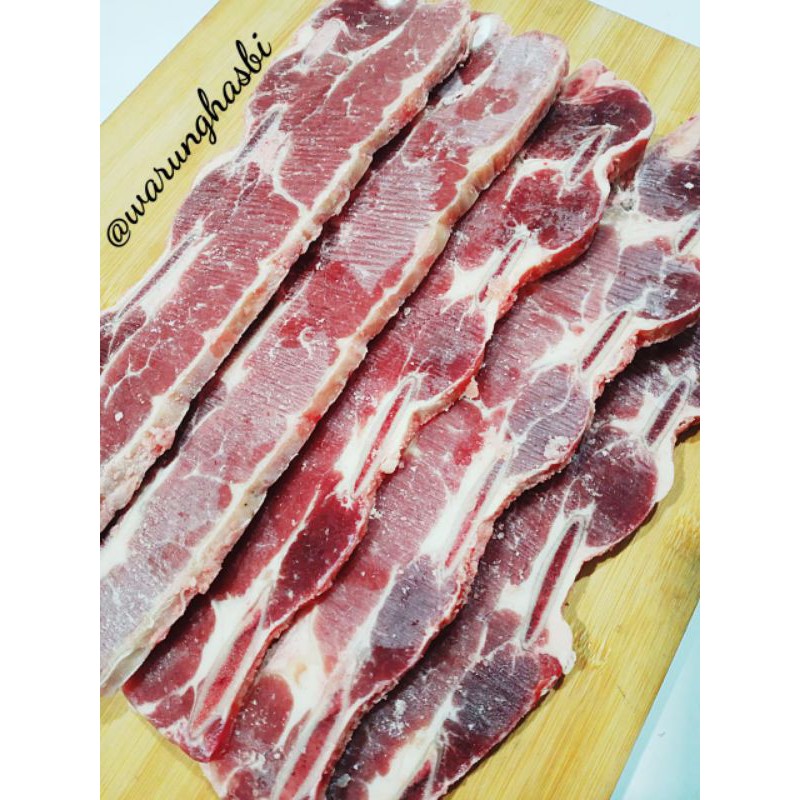 kalbi beef (daging iga sapi potongan rantai) import 500gr