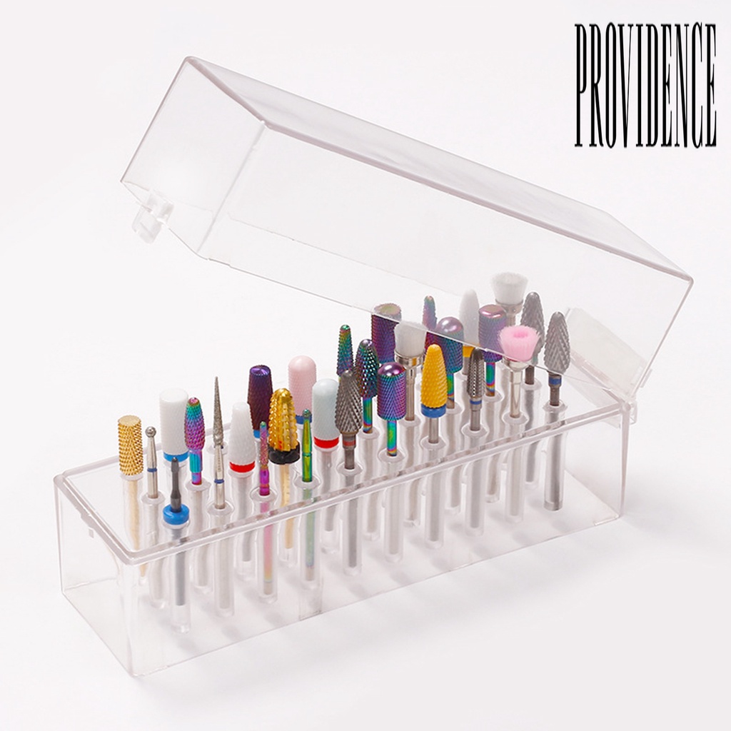 Providence Kotak Penyimpanan Mata Bor 30 Lubang Kapasitas Besar Anti Debu