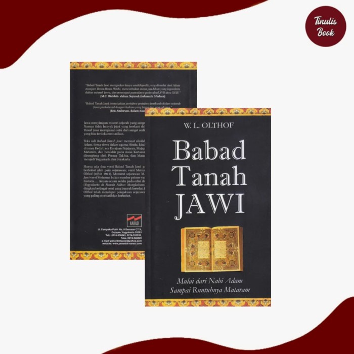 

FLASH SALE!!! BUKU BABAD TANAH JAWI - MULAI DARI NABI ADAM SAMPAI RUNTUHNYA MATARAM TERLARIS