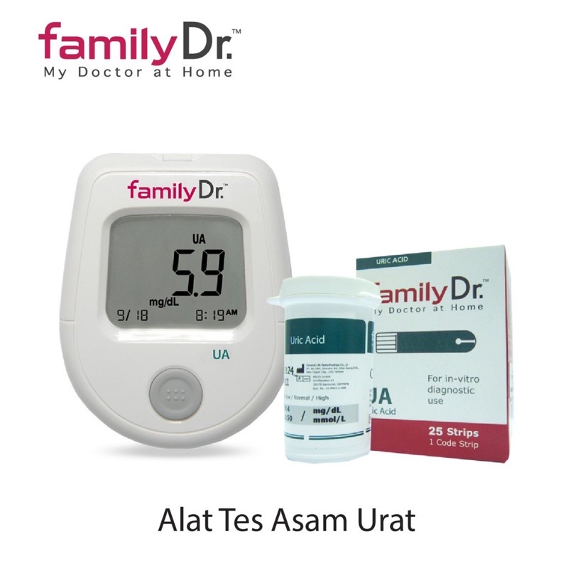 Family Dr test asam urat plus 25 strip