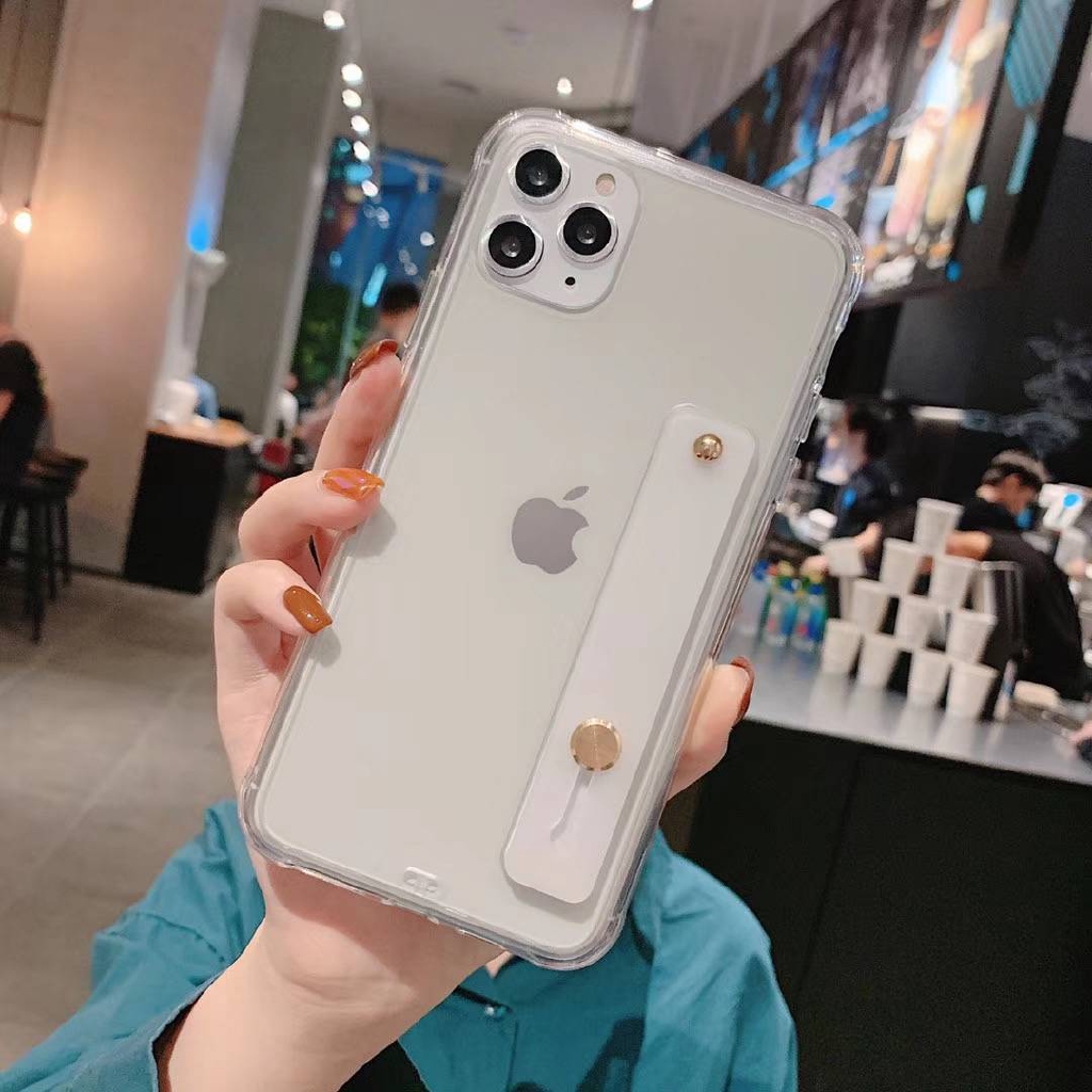 Soft Case Tpu Variasi 6 Warna Dengan Strap Tangan Untuk Iphone 11 Pro Max 7 6 6s 8 Plus Xr Xs Max Indonesia