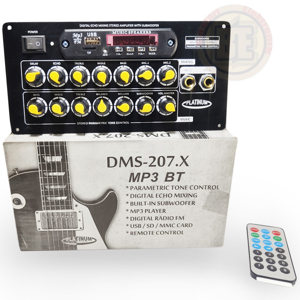 TONE CONTROL AKTIF DMS-207 MP3 BLUETOOTH TONE MIXING ACTIVE DMS 207.X