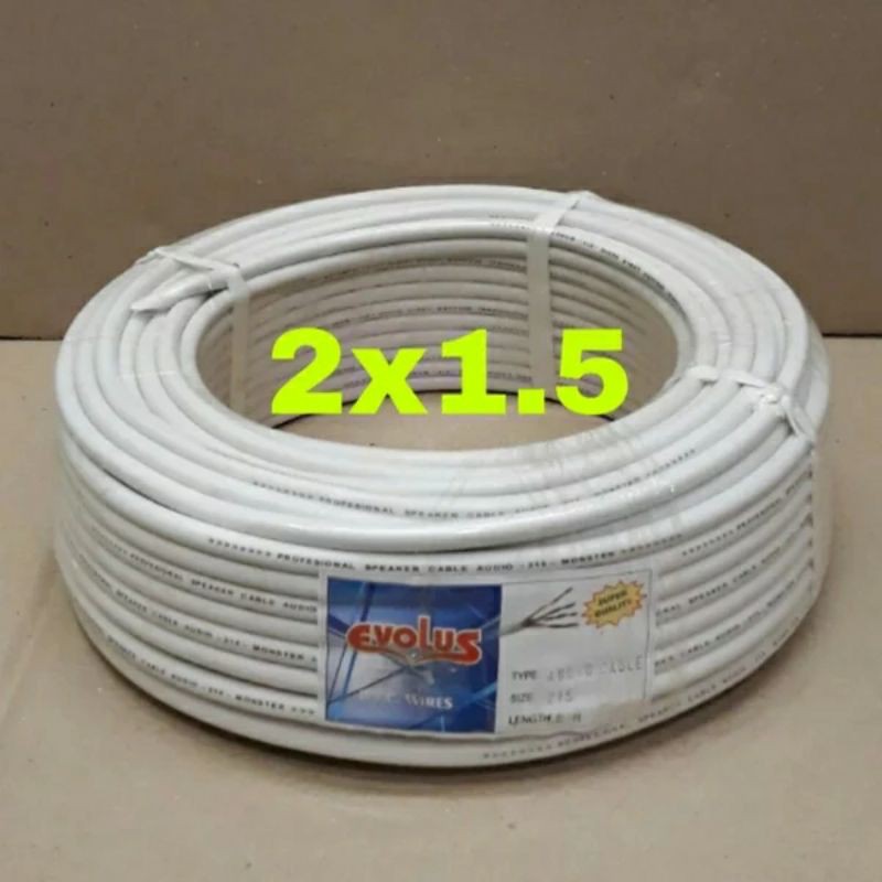 kabel audio kabel listrik serabut tembaga 2x1,5