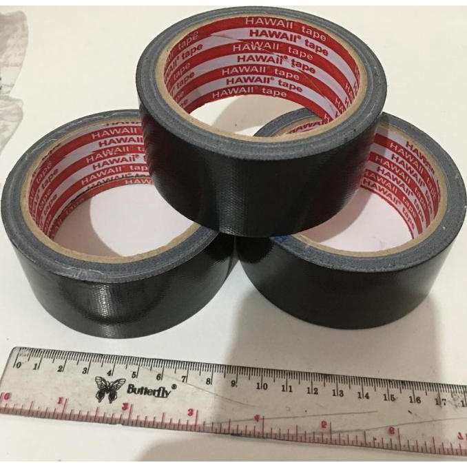 

Lakban kain HITAM 2 inch x 11 meter / cloth tape 48mm x 11 meter