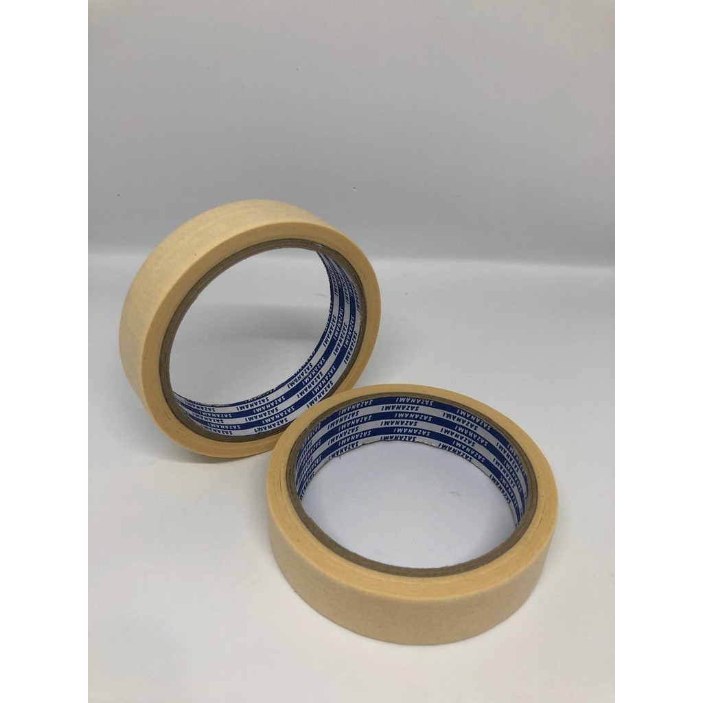 

LAKBAN KERTAS SAZANAMI MASKING TAPE KUNING 1" X 15M 24MM KUNING ISOLASI KERTAS