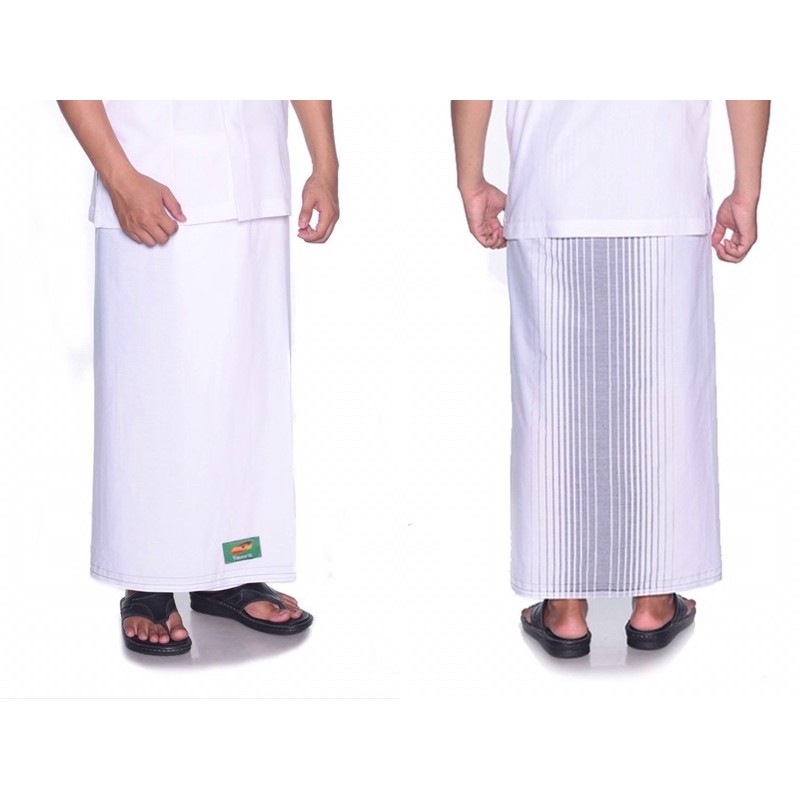 Sarung ATLAS Favorit Polos - Putih