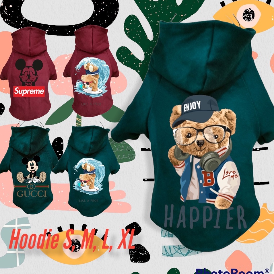 Baju kucing Hoodie Kucing dan Hoodie Anjing baby terry