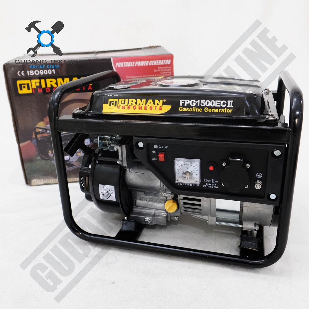 Genset Firman FPG1500 EC II 1000Watt / Generator Bensin 4Tak Firman FPG 1500 EC Black Series