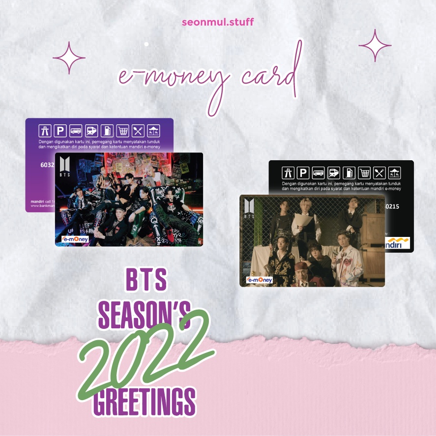 PALING DICARI!!! EMONEY BRIZZI FLAZZ TAPCASH SEASON GREETING BTS 2022 / SG22