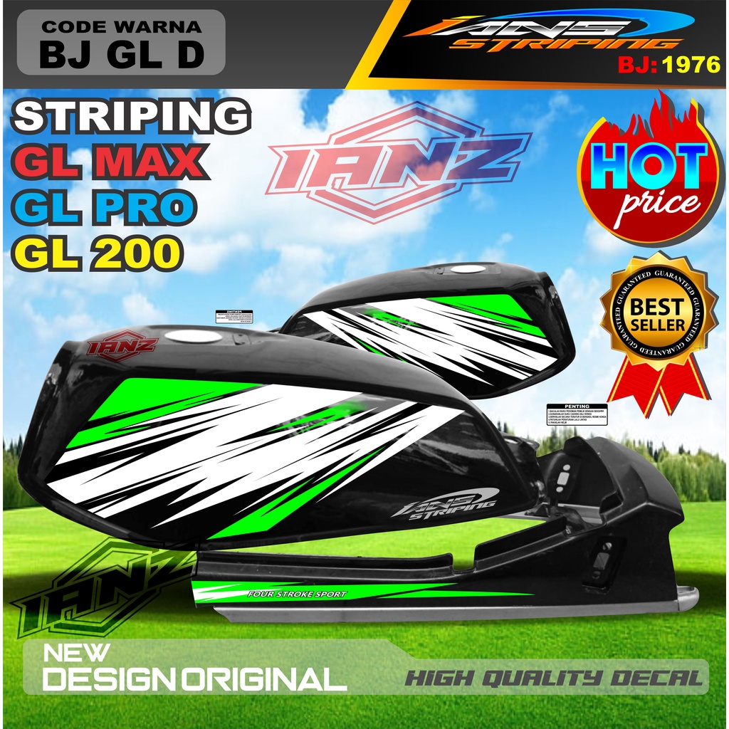 STRIPING LIST BODY GL MAX GL PRO TERMURAH / STRIPING GL MAX TERBARU / STIKER MOTOR