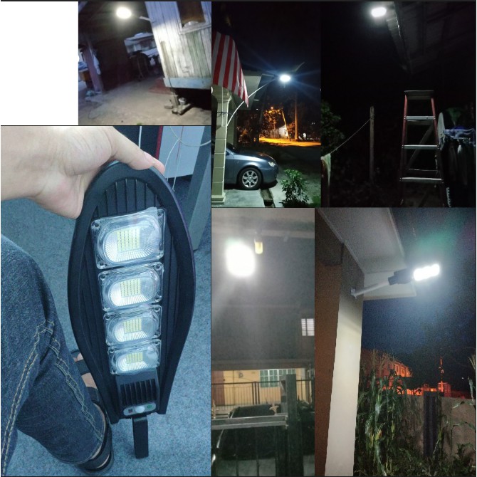 ANBOLT 400W Lampu Solar Lampu Tenaga Surya LAMPU JALAN LED Surya Anti Tenaga Air Sensor Gerak + Remote COD Morinome