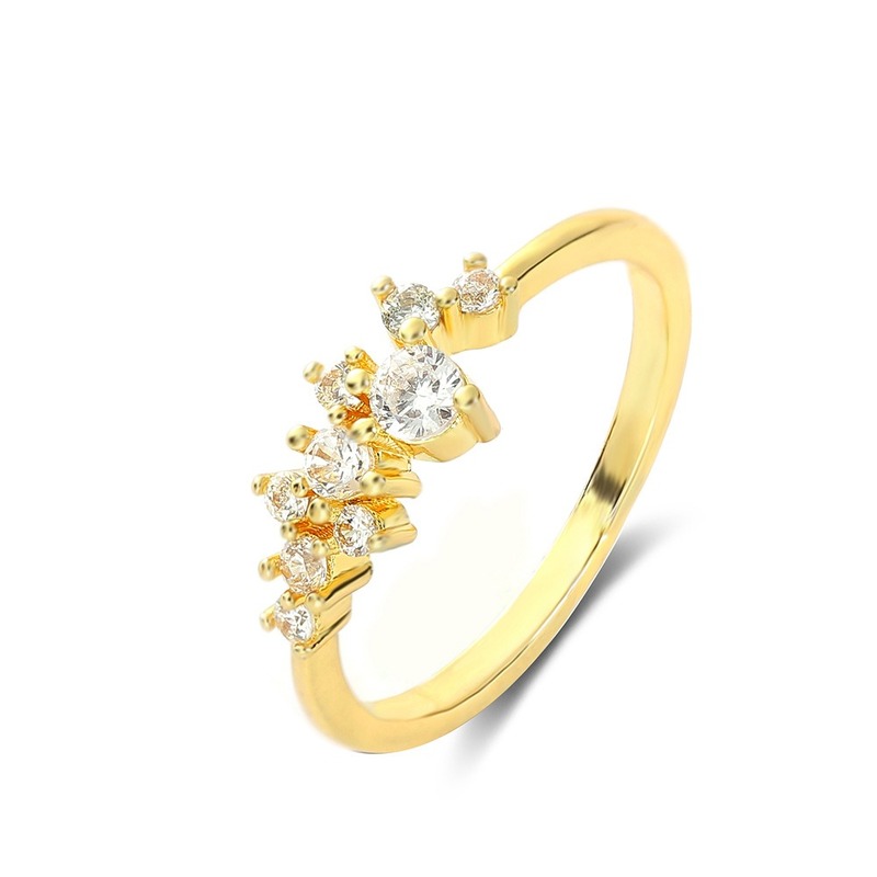 [Ready Stock]New 18K Gold Ornament Ring Luxury