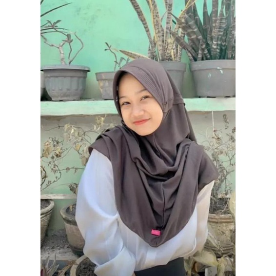 JILBAB KERUDUNG SEKOLAH (ORIGINAL) SZN.C.ID_COLLECTION-Coklat