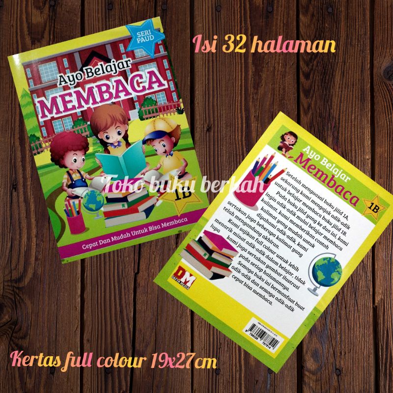 buku ayo belajar membaca 1B 32 halaman 19x27cm