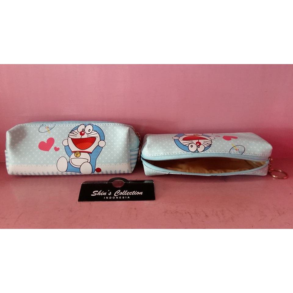 

dompet pensil atau pouch pensil love doraemon