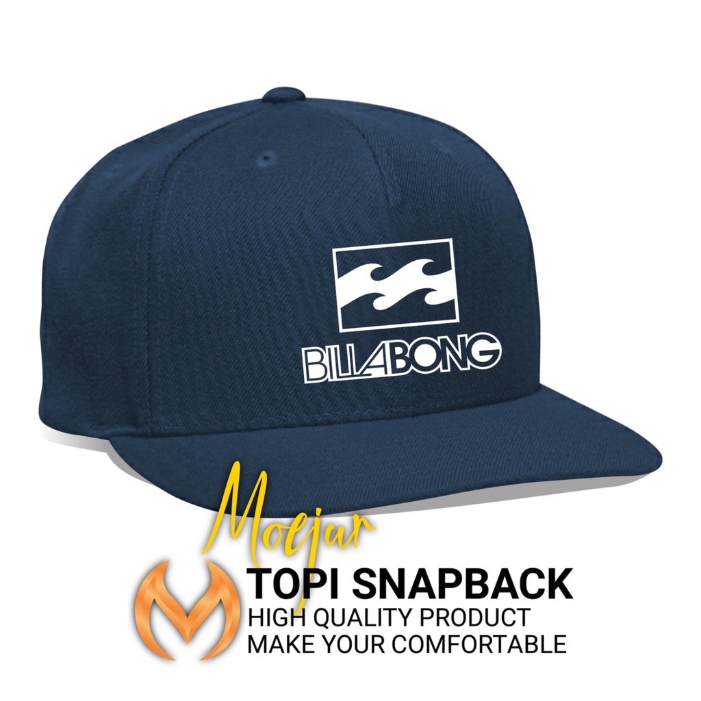 Topi Pria Snapback Original Moejur Terlaris Logo BILLABONG kualitas Premium Distro