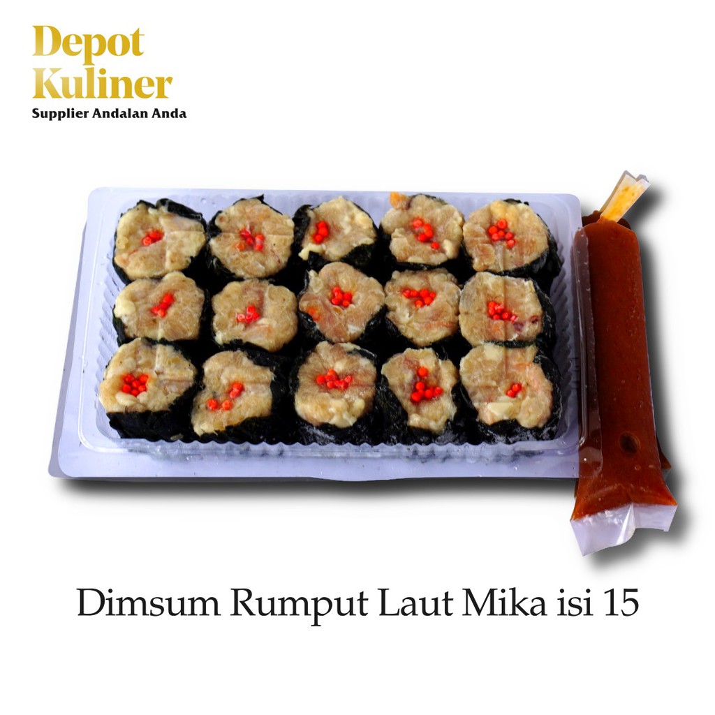 Jual Dimsum Siomay Rumput Laut Isi 15 Pcs Kemasan Mika Frozen Food