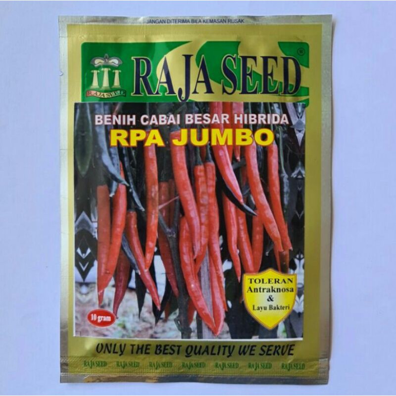 Bibit Cabe Merah Besar Hibrida RPA JUMBO Isi 10 gr / Benih Cabai Merah