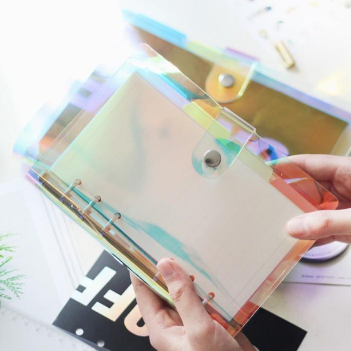 

Jigeut | A6 6 Ring Soft Cover Binder Plastic Hologram