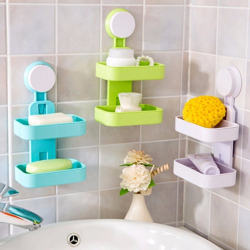 (COD) Tempat Sabun 2 Tingkat /double Layer soap Sabun /Tempat sabun