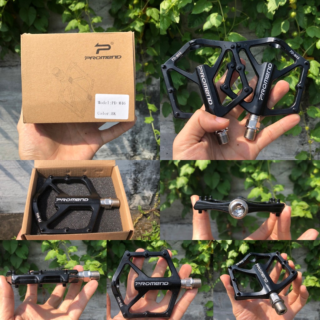 Pedal Sepeda PROMEND PD-M46 Super Black Premium Bicycle Pedal