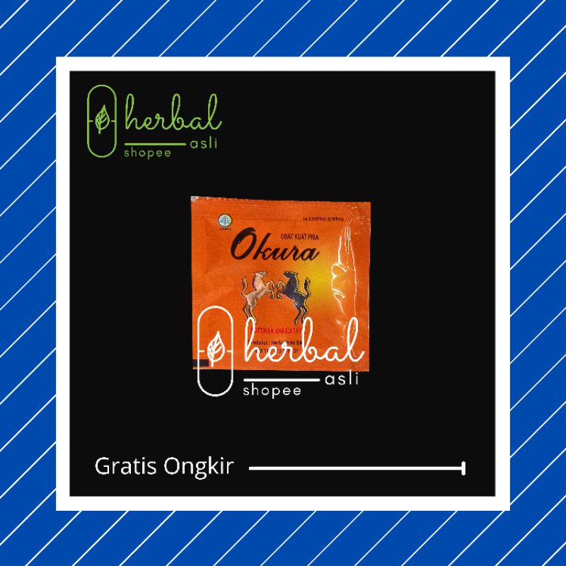 Jual Suplemen Herbal Okura Asli Original 1 Sachet Isi 2 Obat Kuat