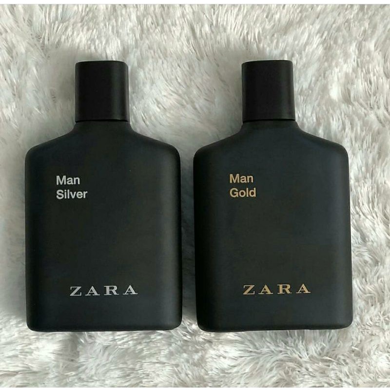 PAKET HEMAT parfum original eropa zara man gold 100ml + zara man silver 100ml