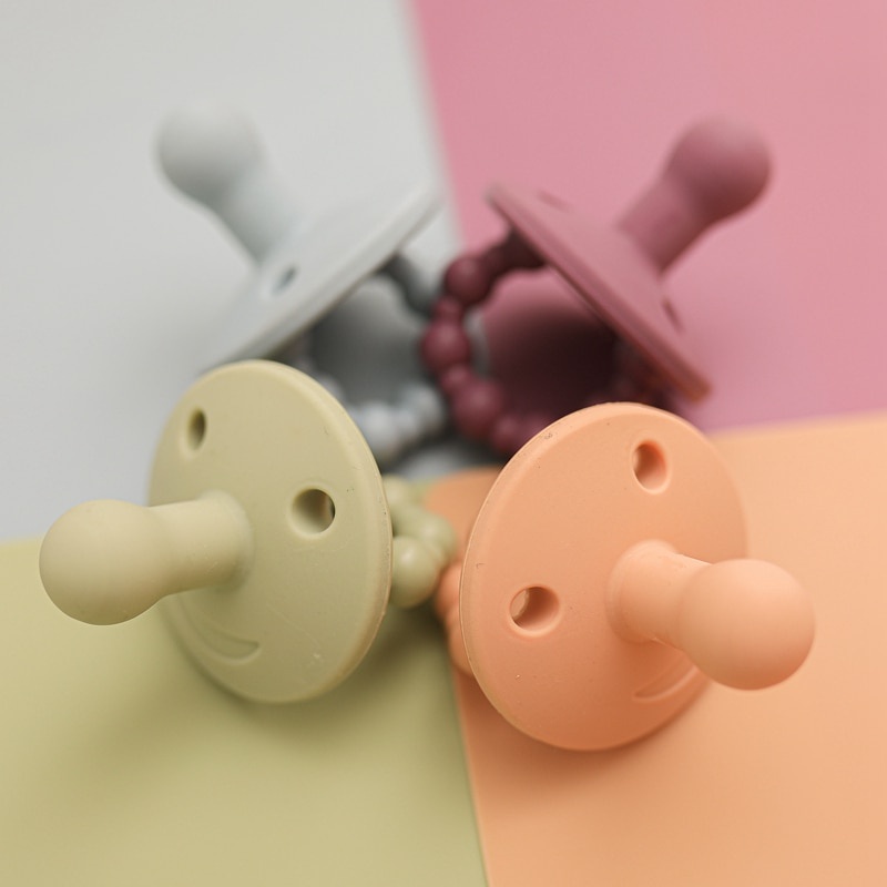 1 PC Bayi Silikon Penenang Dot Bpa Gratis Lembut Bayi Tumbuh Gigi Mengunyah Dot Teether Mainan Perawatan Aksesoris-3