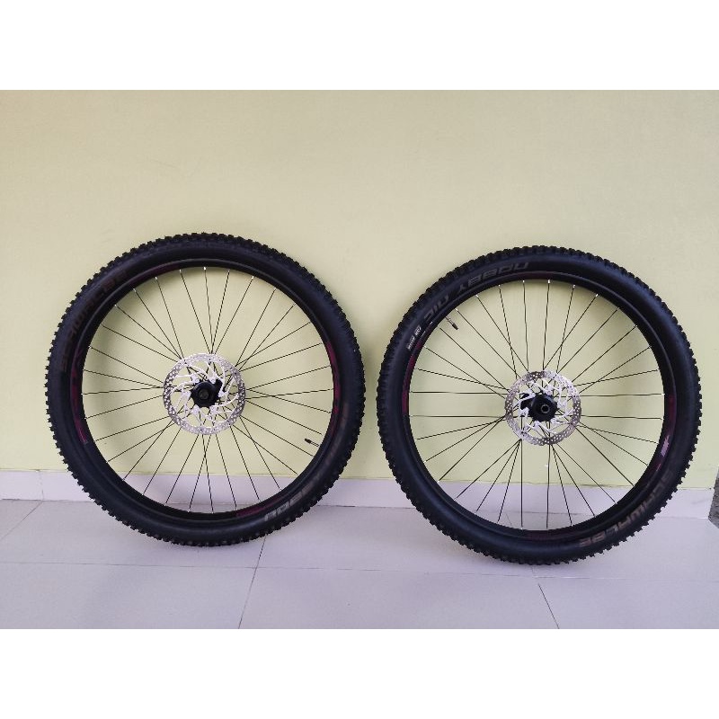 Sepasang Wheelset entity XL 2 Tanpa Ban copotan polygon siskiu D7 2021 low KM 27.5