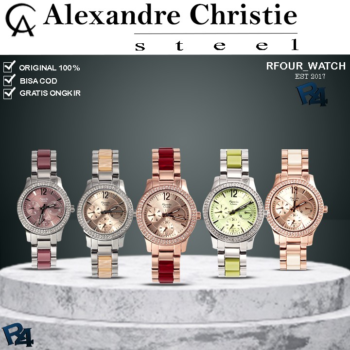 JAM ALEXANDER CHRISTIE WANITA ORIGINAL ALEXANDER CHRISTIE WANITA JAM TANGAN ALEXANDER CRISTIE 2463