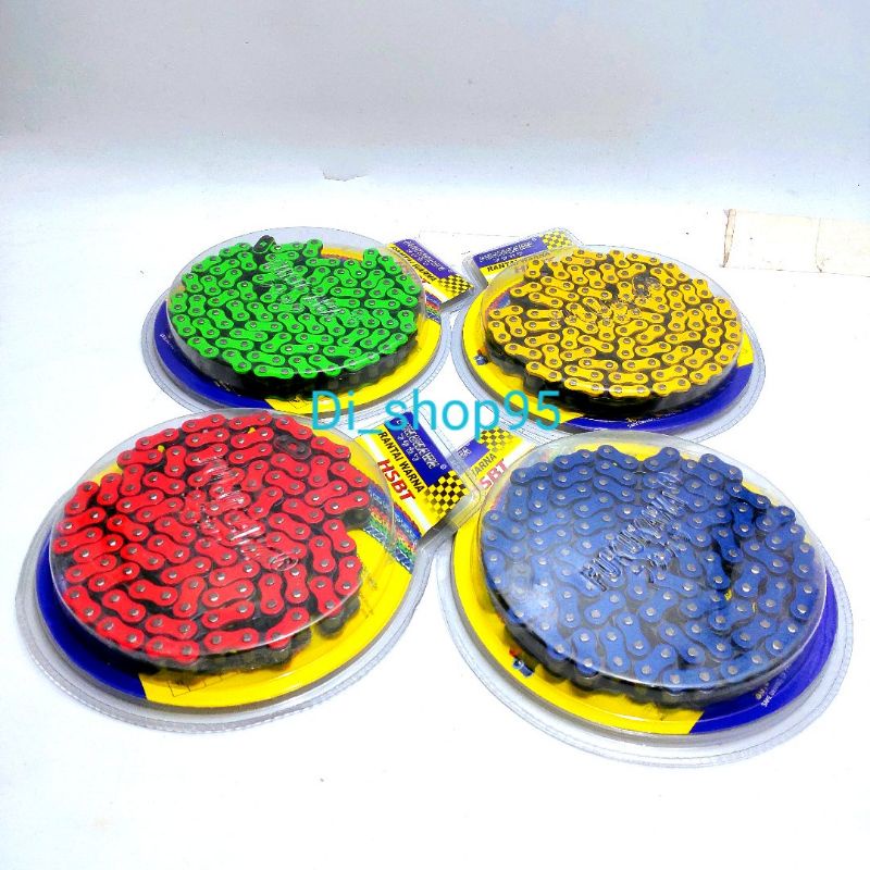 Rantai Warna Fukukawa Rantai Racing Untuk Gear SSS 428H Rantai Tebal Merah/Biru/Hijau/Kuning 428HSBT