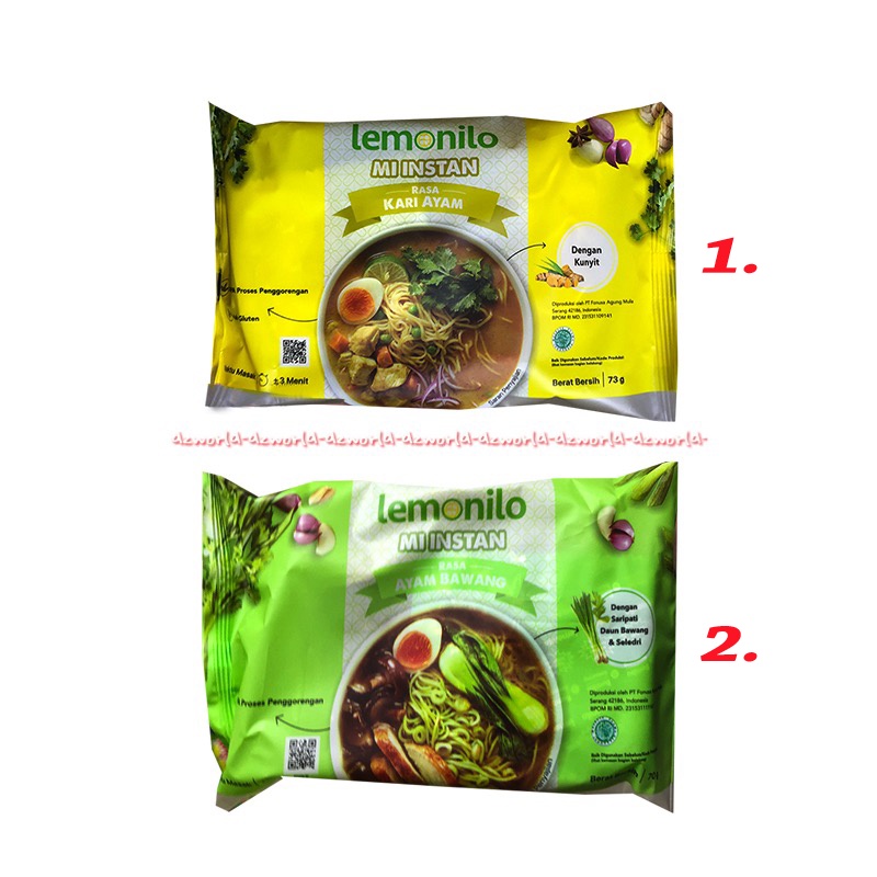 

Lemonilo Mi Instan Rasa Kari Ayam Bawang 70gr Mie Instan Kuah Lemon nilo Lemonnilo