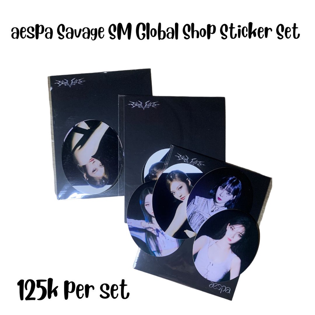 aespa Savage SM Global Shop Sticker Set Karina Winter NingNing Giselle Mys SGS
