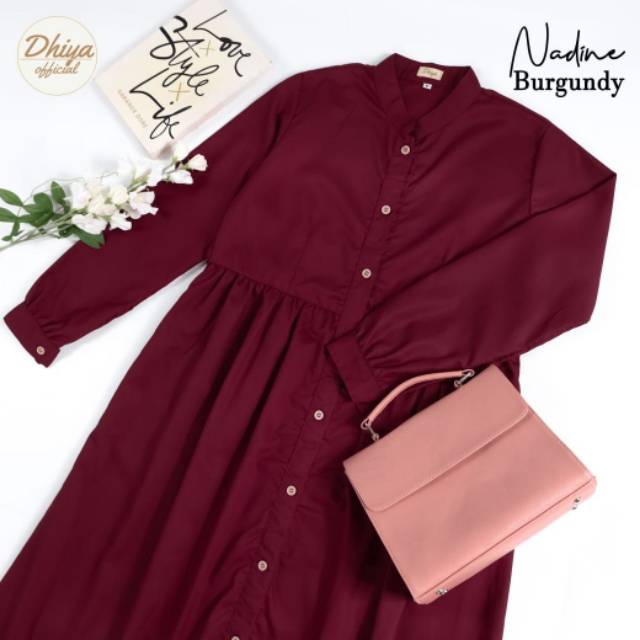 GAMIS NADINE DHIYA / HOMEDRESS NADINE / GAMIS BRANDED ORIGINAL / GAMIS KATUN TOYOBO / OOTD GAMIS