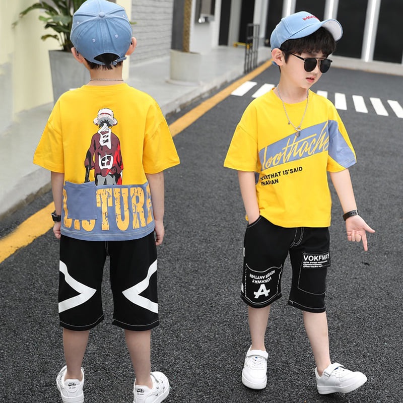 Baju Setelan Anak Laki Laki Cool Man Yellow