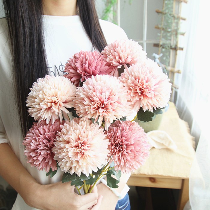 Triple W Artificial Flower Dandelion Bunga Dandelion Palsu Fotografi