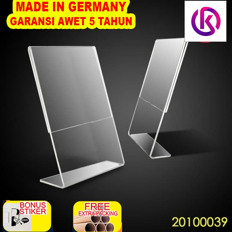 

Terlaris Acrylic tempat brosur A6/Tent holder A6