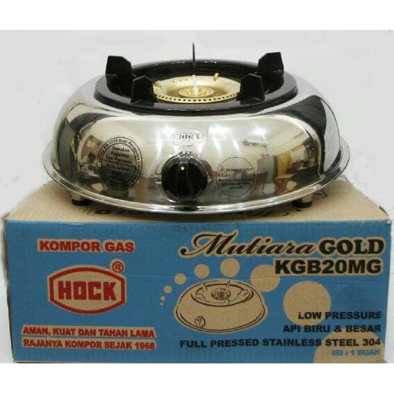 Kompor Gas LPG Hock Stainless Steel mutiara gold KGB 20 MG 120 MG