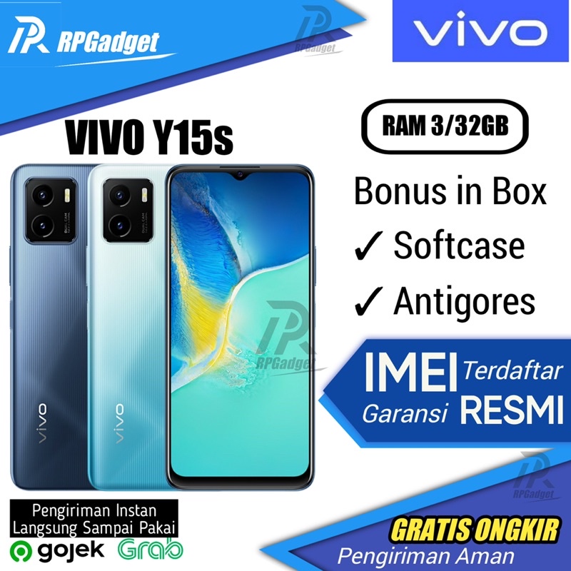 VIVO Y15s Ram 3/32GB Garansi Resmi 1 Tahun