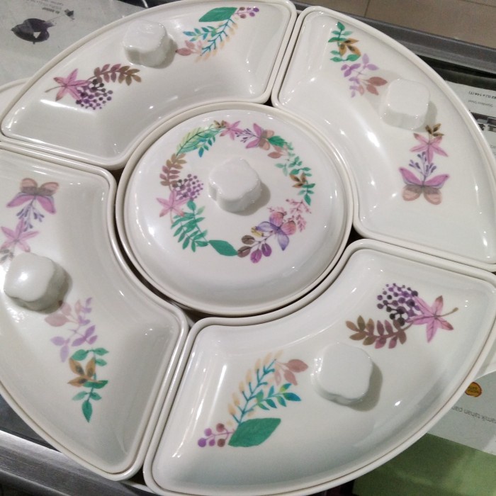 L.Maryanne Serving Set / Alat Saji Prasmanan 5 Melamin Onyx