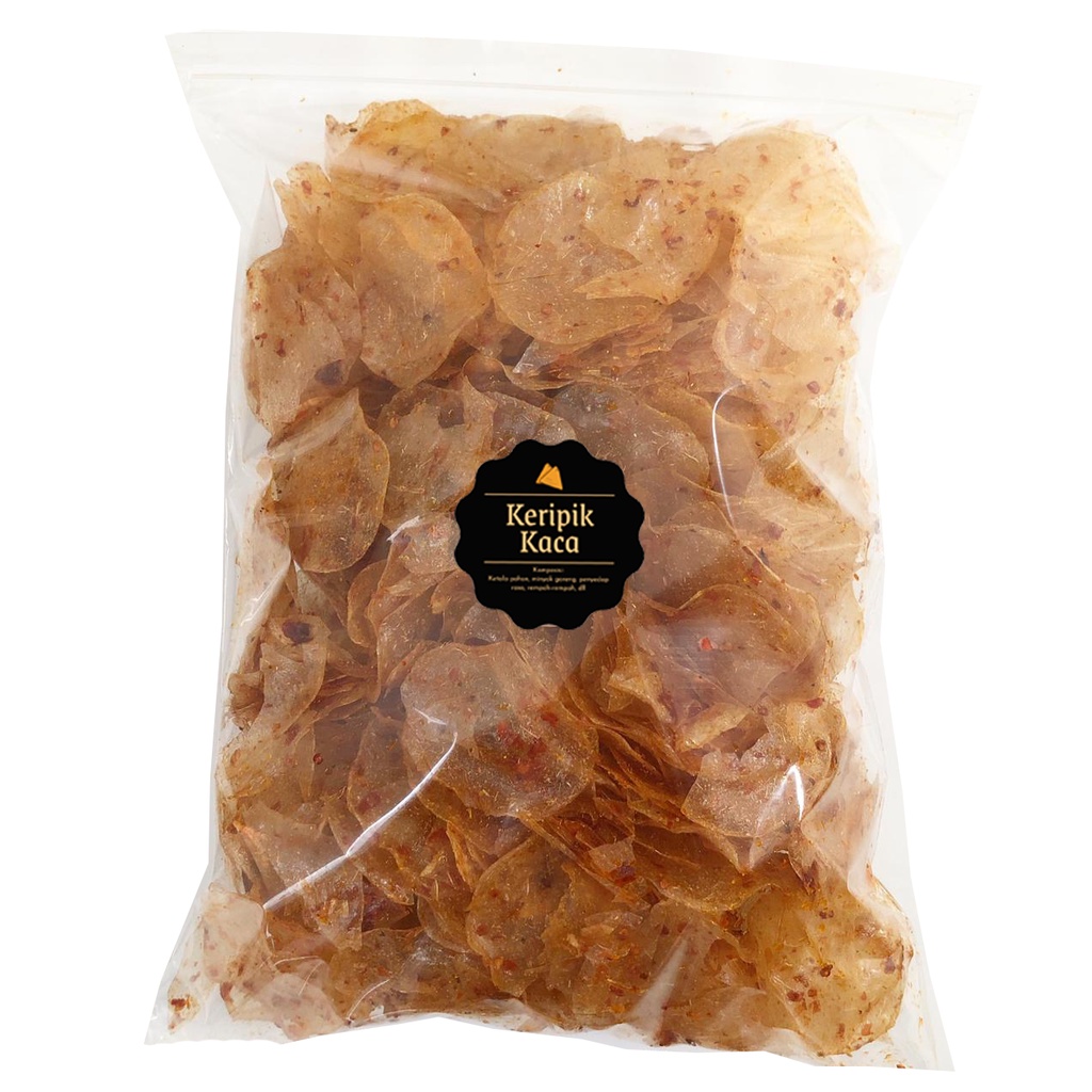 [DELISH SNACKS] Keripik Kaca Pedas (Grosir) 500gr / Snack Cemilan Kilo Kiloan / Camilan Gurih