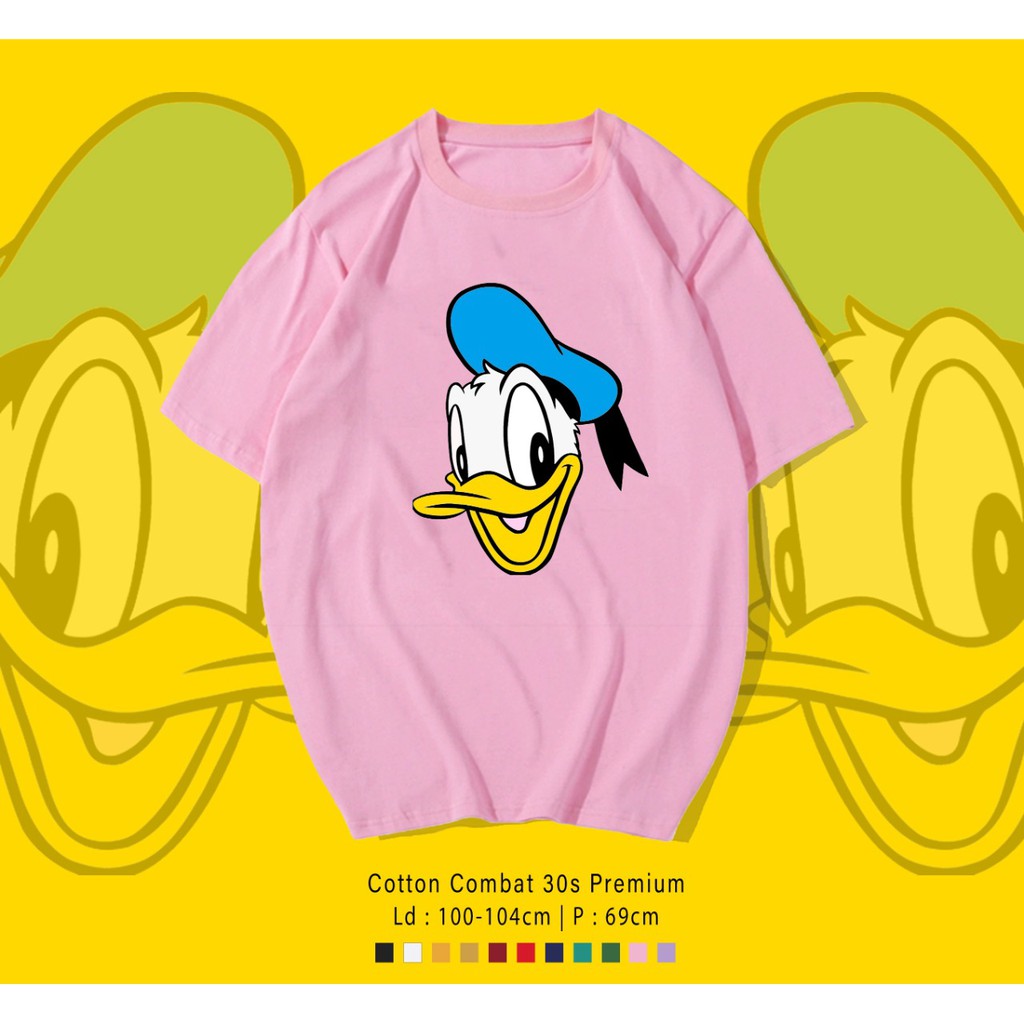 DONALD FACE / TERMURAH BAJU KAOS KATUN WANITA/ PRIA UNISEX LENGAN PENDEK / TUMBLR TEE