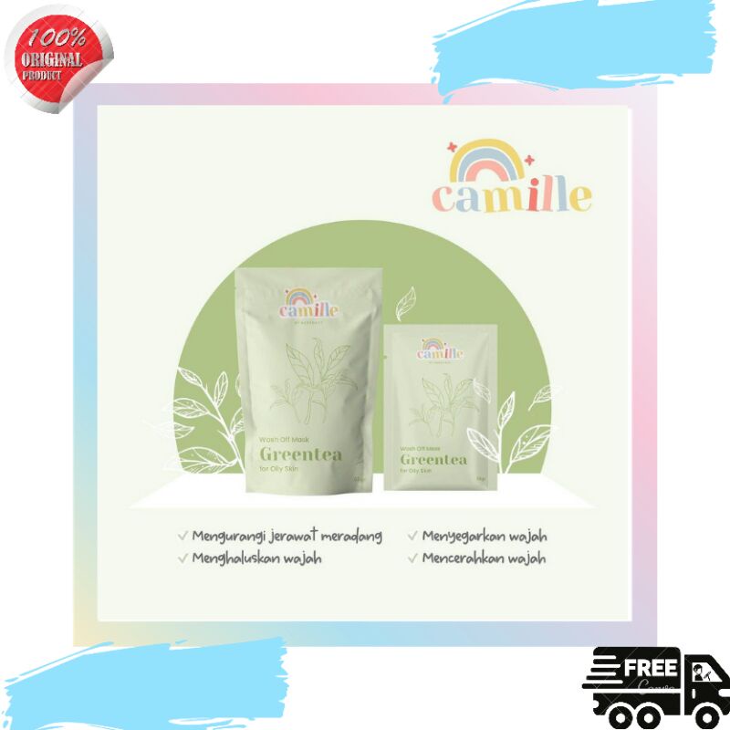 BPOM Masker Camile Beauty Greeantea 25gram