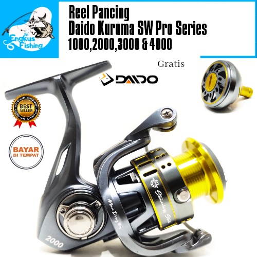 Reel Pancing Daido Kuruma SW Pro Series 1000-4000 (9+1Bearing) Salt Water Berkualitas