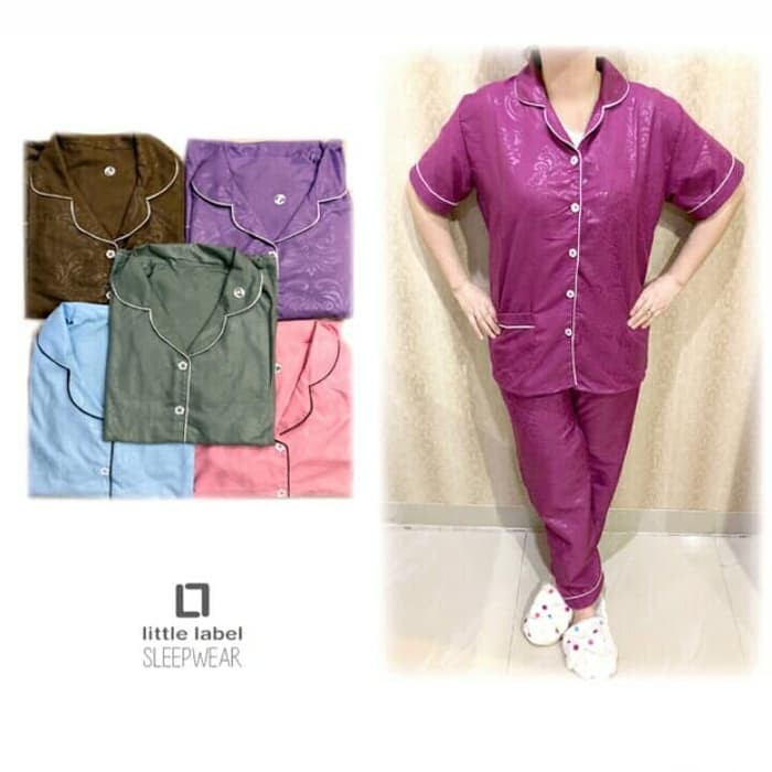 BESS - Piyama CP / Stelan Baju Tidur Murah / Piyama CP SATIN EMBOSS